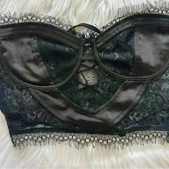 Nasty Gal Express Yourself Corset Top Black Size 4 - Picture 4 of 9